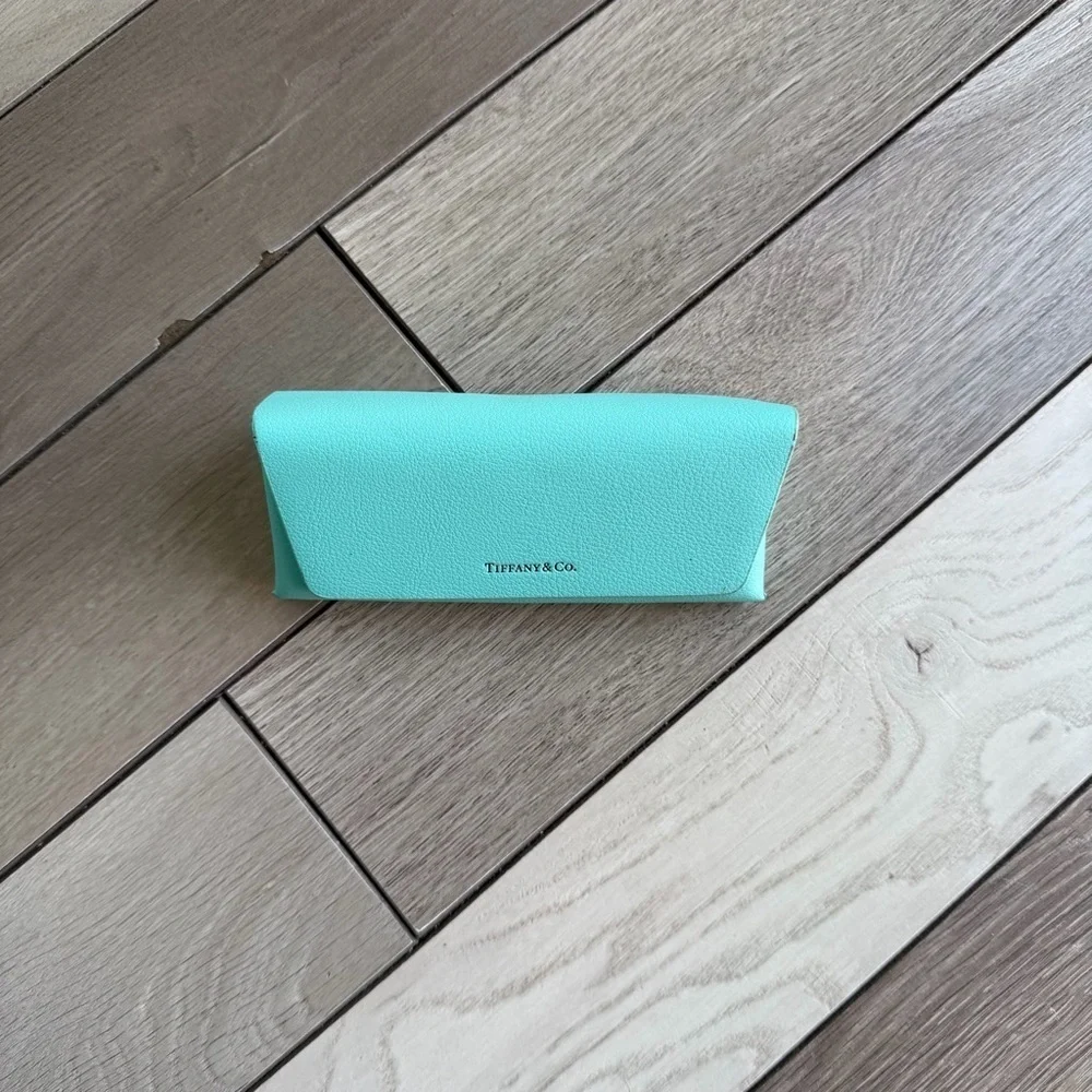 Tiffany & Co. Aqua Sunglasses Case.